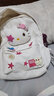 悠澤可愛(ài)kt貓書(shū)包女大學(xué)生初高中生雙肩包新款星星大容量電腦小眾背包 白色 曬單實(shí)拍圖
