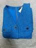 PORTS寶姿【PORTS TWEED】秋季新款時(shí)尚口袋裝飾花呢短袖連衣裙 天空藍(lán)混色 XS 2 曬單實(shí)拍圖
