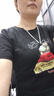 LOVER RUCCI法國2025年新款品新純棉T恤女寬松韓版圓領短袖上衣時尚印花體恤 黑色 L 建議105到115斤穿 曬單實拍圖