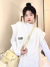 凡伊聆針織馬甲女毛衣背心外穿春秋款2025新款坎肩搭配襯衫韓版休閑外搭 針織馬甲帶金屬標(biāo)【白色】 均碼 【建議120斤以內(nèi)】 曬單實拍圖