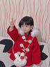G.DUCKKIDS小黃鴨女童外套秋冬兒童大衣女寶寶紅色公主斗篷女孩上衣洋氣披肩 酒紅色 90 尺碼1~2歲【 80-90cm】 曬單實拍圖