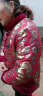 奉孝中老年人冬装棉服女加绒棉袄妈妈装棉衣加厚奶奶衣服老人冬季外套 砖红花（套装) 3XL（建议130-145斤） 实拍图