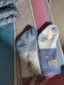 KatieVinnie新生婴儿袜子加厚睡觉冬宝宝中筒袜睡眠地板袜婴儿珊瑚绒长筒袜 蓝色男宝3双装 M码 袜底长10cm（6-12个月） 晒单实拍图