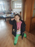 G.DUCKKIDS童裝兒童羽絨服2024新款女童中長(cháng)款洋氣加厚女孩小童寶寶冬季外套 米白色 120 建議身高110-120(充絨量112g) 曬單實(shí)拍圖
