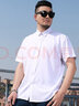 潮胖優(yōu)選加肥大碼短袖襯衫夏季薄款男士商務(wù)休閑特大號半袖襯衣肥佬職業(yè)裝 白色 7XL (210) （建議260-290斤） 曬單實(shí)拍圖