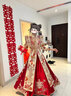 泰勒馬丁秀禾服新娘婚紗2025新款新中式古裝嫁衣出閣結婚服鳳冠霞帔龍鳳褂HF007L 曬單實(shí)拍圖