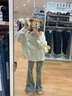 舒芳蝶（shufangdie）小碎花牛仔外套女春秋季2025新款女裝設計感小眾撞色翻領(lǐng)夾克上衣 杏色 M 曬單實(shí)拍圖