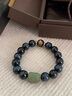 鉑帝亞（POTRJA）收藏級閃電紋藍虎眼石手串玉貔貅手鏈本命年禮物送男友 12mm 生肖屬龍/蛇-普賢菩薩 曬單實(shí)拍圖