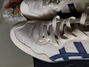 Onitsuka Tiger鬼塚虎男女運動(dòng)休閑鞋百搭輕便透氣休閑鞋子SERRANO? 米色/深藍色 44.5 曬單實(shí)拍圖