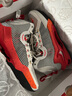 耐克（NIKE） AIR ZOOM GT JUMP 氣墊緩震耐磨高幫男子實(shí)戰(zhàn)籃球鞋 灰紅FJ7061-001 44.5 曬單實(shí)拍圖