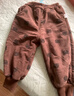 贏(yíng)一貝（Yingyibei）男童加絨褲子秋冬新款寶寶保暖束腳褲秋款新品兒童卡通長(cháng)褲秋季 深咖色小熊 90 曬單實(shí)拍圖