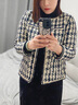 clotho Rennie品牌女裝小香風(fēng)短款外套女2025春秋新款韓版名媛洋氣小個(gè)子大衣 米藏藍 M 曬單實(shí)拍圖