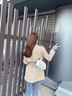 她芙（tafu）風(fēng)衣女2025年春秋新款韓版時(shí)尚休閑氣質(zhì)系帶顯瘦外套長(zhǎng)袖小個(gè)子 卡其色 S 曬單實(shí)拍圖