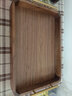 柏森優(yōu)家黑胡桃木質(zhì)茶托盤(pán)創(chuàng  )意家用客廳實(shí)木干果盤(pán)茶杯水杯收納盤(pán)茶具茶盤(pán) 黑胡桃木（T型提手） 中號 曬單實(shí)拍圖