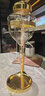 以舟日料店同款清酒酒具冰酒壺冷酒器頂針滴漏式溫酒壺龍頭紅酒醒酒器 冰酒器【銀色】無杯 曬單實(shí)拍圖