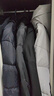駱駝長(zhǎng)款防極寒羽絨服男女士白鴨絨加厚保暖戶外外套冬季M33CAPN114 幻影黑，男女同款 L 曬單實(shí)拍圖