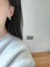 Arsis曦海海洋晨曦耳圈女時(shí)尚簡(jiǎn)約百搭耳環(huán)耳飾女送女友禮物 海洋晨曦耳圈 曬單實(shí)拍圖