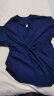NASA GISS重磅260g纯棉短袖t恤男纯色圆领厚实不透纯白打底衫男女体恤上衣 深蓝色 L体重130-150斤 实拍图