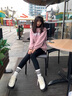 CAMILA KSENIA小白鞋子女2025新款夏季松糕底厚底增高休閑防滑運(yùn)動(dòng)鞋 米白色 37 曬單實(shí)拍圖