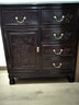 祥蘊閣紅木家具印尼黑酸枝（學(xué)名：闊葉黃檀）五斗柜帶門(mén)中式實(shí)木明清古典五斗柜儲物柜 曬單實(shí)拍圖