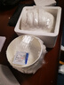 晟普（shengpu） 唐山骨瓷碗大號家用大飯碗泡面碗陶瓷餐具大碗湯碗面碗沙拉碗 5英寸直口飯碗(直徑13.1cm高6.4 曬單實(shí)拍圖