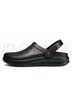 斯凱奇（Skechers）夏季男鞋洞洞鞋海邊沙灘涼鞋舒適透氣輕質(zhì)拖鞋踩屎感 全黑色/BBK 39.5 曬單實(shí)拍圖