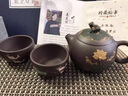 洛湘宜興紫砂壺套裝名家純手工原礦紫泥茶壺家用泡茶器茶道禮品送長(zhǎng)輩 荷塘清趣 一壺四杯 曬單實(shí)拍圖