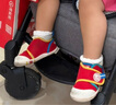 kids.ing【網(wǎng)面透氣學(xué)步鞋】男女寶寶春夏1-3歲嬰兒鞋 紅色 21  曬單實(shí)拍圖