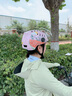 藍極星超輕電動(dòng)車(chē)夏盔摩托電瓶車(chē)頭盔男女士通用夏天涼爽輕便頭盔3C認證A類(lèi)頭盔 西瓜粉M【小頭圍52-58cm】 標配透明短鏡 曬單實(shí)拍圖