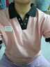 啄木鳥(niǎo)涼感短袖t恤女夏季新款韓版寬松大尺碼polo領(lǐng)撞色小個(gè)子半袖上衣 粉紅色 2XL 【建議121-140斤】 曬單實(shí)拍圖