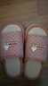 朦朦兔流氓兔亞麻拖鞋女2025新款春秋家居室內防滑靜音木地板棉麻布拖鞋 粉色 38-39 適合37-38腳穿 曬單實(shí)拍圖