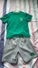 迪士尼（DISNEY）童装儿童男童速干短袖套装撞色T恤中短裤24夏DB321UE13绿130 实拍图