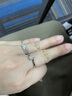 周百福鉆戒鉆石戒指女結(jié)婚求婚單鉆扭臂六爪雪花款鉑金18K金GIA裸鉆定制 【鉑金現(xiàn)貨】50分IJ色SI 曬單實拍圖