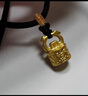 京工美作古法黃金吊墜 足金999 十二生肖本命年印章吊墜情人節禮物 生肖蛇 金重4g 曬單實(shí)拍圖