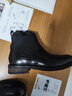 ClessidraCL英倫風(fēng)休閑高幫馬丁靴復古布洛克雕花切爾西靴加絨男短靴子 CL黑色 -胖腳穿不了 38 曬單實(shí)拍圖