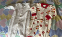 班杰威爾嬰兒衣服春秋季夾棉連體衣寶寶保暖哈衣爬服 保暖藍(lán)色2件裝 73碼 曬單實拍圖