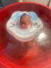 鲸保（Kingpou）婴儿游泳圈 0-3个月脖圈 新生儿游泳圈宝宝洗澡颈圈K5012蓝色中码 实拍图
