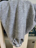 科蒙博卡秋季半高領(lǐng)卷邊羊絨衫女輕薄基礎打底毛衣套頭針織衫山羊絨 淺灰色 L 曬單實(shí)拍圖