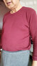 AB內衣純棉大碼男半高領(lǐng)秋衣棉毛衫全棉透氣打底上衣T667 酒紅色 4XL 曬單實(shí)拍圖