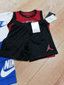 NIKE JORDAN 耐克AJ籃球服套裝23號球衣夏季兒童籃球背心+短褲2件套 正黑色 100 /52 【建議身高92-98cm】 曬單實(shí)拍圖