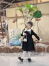 mlgt kids童裝女童毛衣裙兒童連衣裙2025秋季新款公主裙寶寶針織裙子 紅色 90cm 曬單實(shí)拍圖
