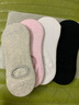 時(shí)貓襪子女夏季薄款純棉隱形襪防臭短襪透氣不掉跟黑色白色舒適船襪 黑色 5雙 均碼(36-40) 曬單實(shí)拍圖
