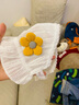 有彩嬰兒純棉護(hù)囟門帽夏季薄款空頂帽男女寶寶遮陽帽新生兒胎帽護(hù)頭囪 白色小花(空頂帽) 0-18個(gè)月 曬單實(shí)拍圖