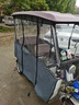 老年小巴士電動(dòng)三輪車(chē)棚全圍保暖擋雨防風(fēng)加厚時(shí)尚紫布簾全透明簾 灰色加厚時(shí)尚皮革款雨簾 185*80 曬單實(shí)拍圖