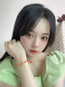 杜大生金鎖嬰兒長命鎖寶寶金飾999足金本命年黃金轉(zhuǎn)運珠紅繩編織手鏈女 D款福鎖2個福鎖2個福袋 1.2-1.4g 曬單實拍圖
