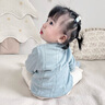 七樂豆嬰兒春秋冬款毛衣開衫男寶寶衣服秋季外套幼兒秋天針織衫秋裝上衣 淺藍 80 cm 曬單實拍圖