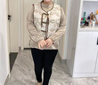 俞兆林2025媽媽裝50-60歲洋氣新中式襯衫中老年女春秋國風(fēng)馬甲上衣兩件 咖色上衣（馬甲+襯衫) 均碼 XXXL(建議115-130斤) 曬單實(shí)拍圖