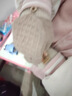 旅峰翻蓋半指毛線(xiàn)手套女冬季學(xué)生保暖寫(xiě)字防寒露指可觸屏加厚針織手套 卡其【女款翻蓋兩用半指手套】 曬單實(shí)拍圖