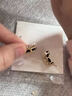 禾娘黑色絲絨耳圈耳飾氣質(zhì)高級感簡約耳釘小眾設計感耳扣日常飾品 黑色絲絨耳圈 曬單實拍圖