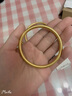 賽菲爾黃金手鐲女款足金999.9內壁百福古法金素圈金鐲子訂結婚三金手環(huán) 約18.05克 59mm 曬單實(shí)拍圖